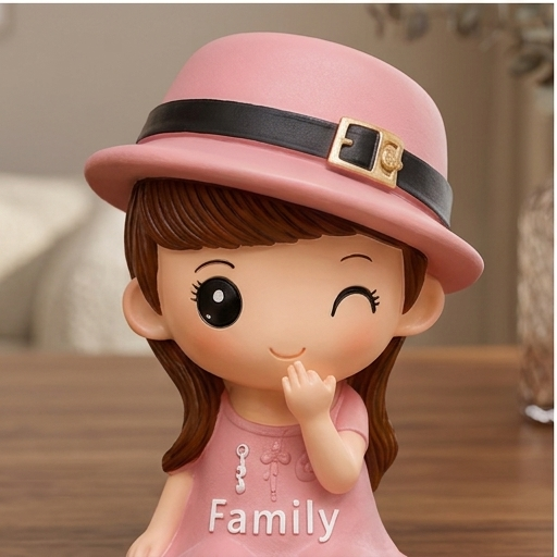 Polyresin Boy Girl Seated Heart Couple Showpiece