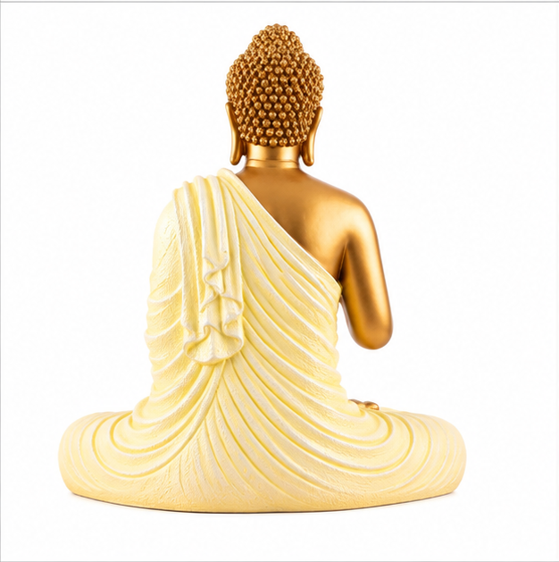 15-Inch Meditating Buddha Statue – Handcrafted Polyresin Idol for Home Decor & Peace