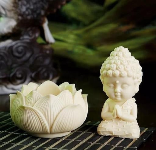 Baby Lotus Buddha Statue – Handcrafted Meditating Monk Figurine for Home Decor & Vastu